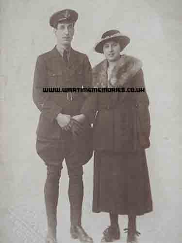 Edmund Tiplady in RAF uniform with his wife Florence